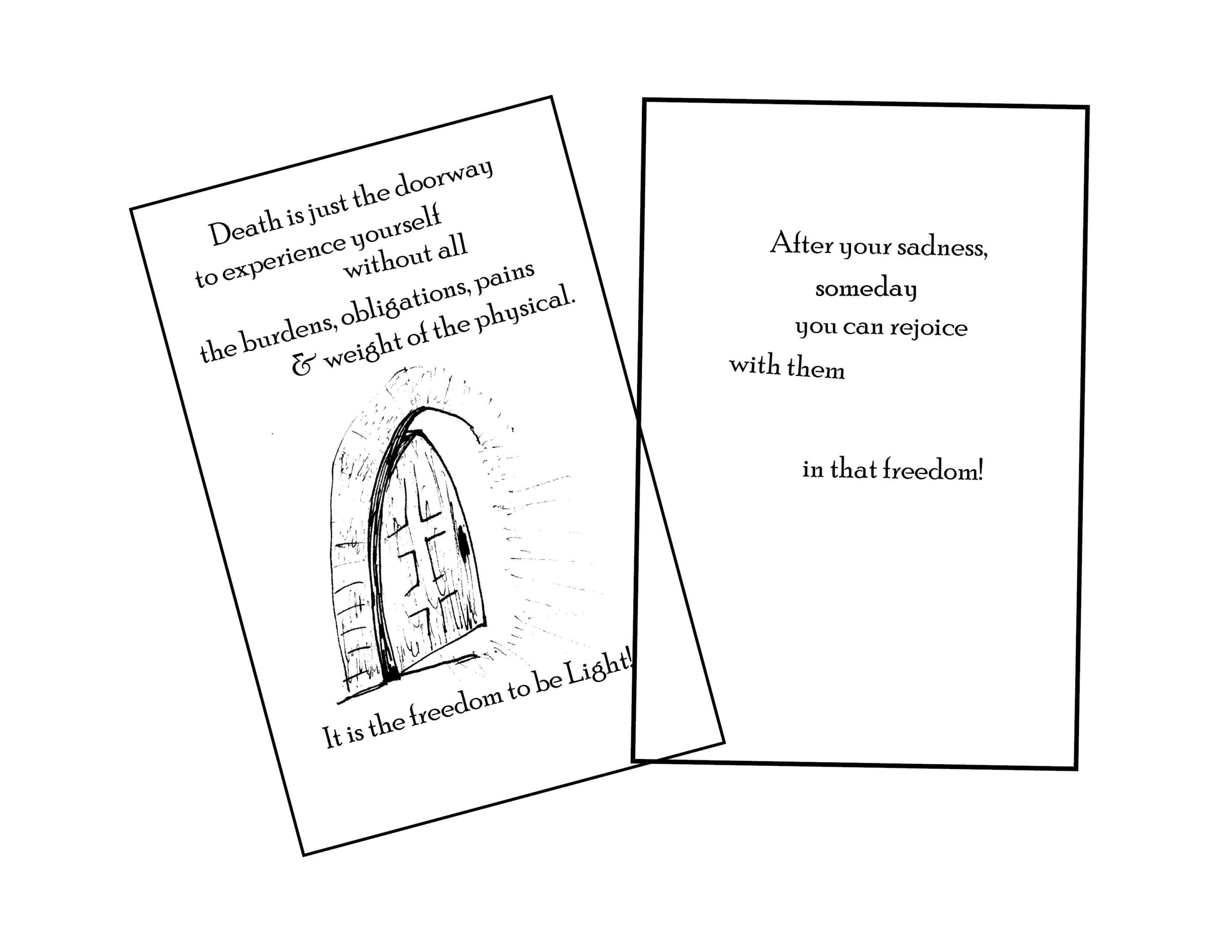 Greeting card front & inside